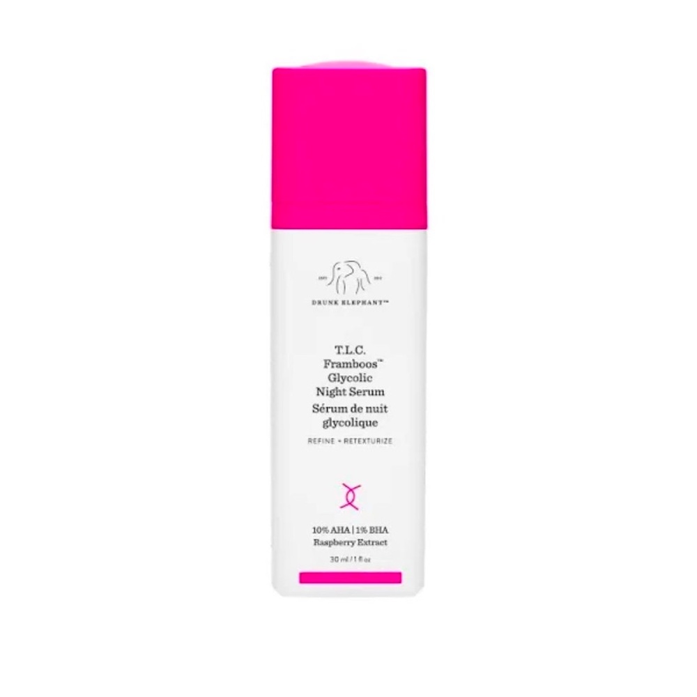 New Drunk Elephant T.L.C. Framboos Glycolic Night Serum